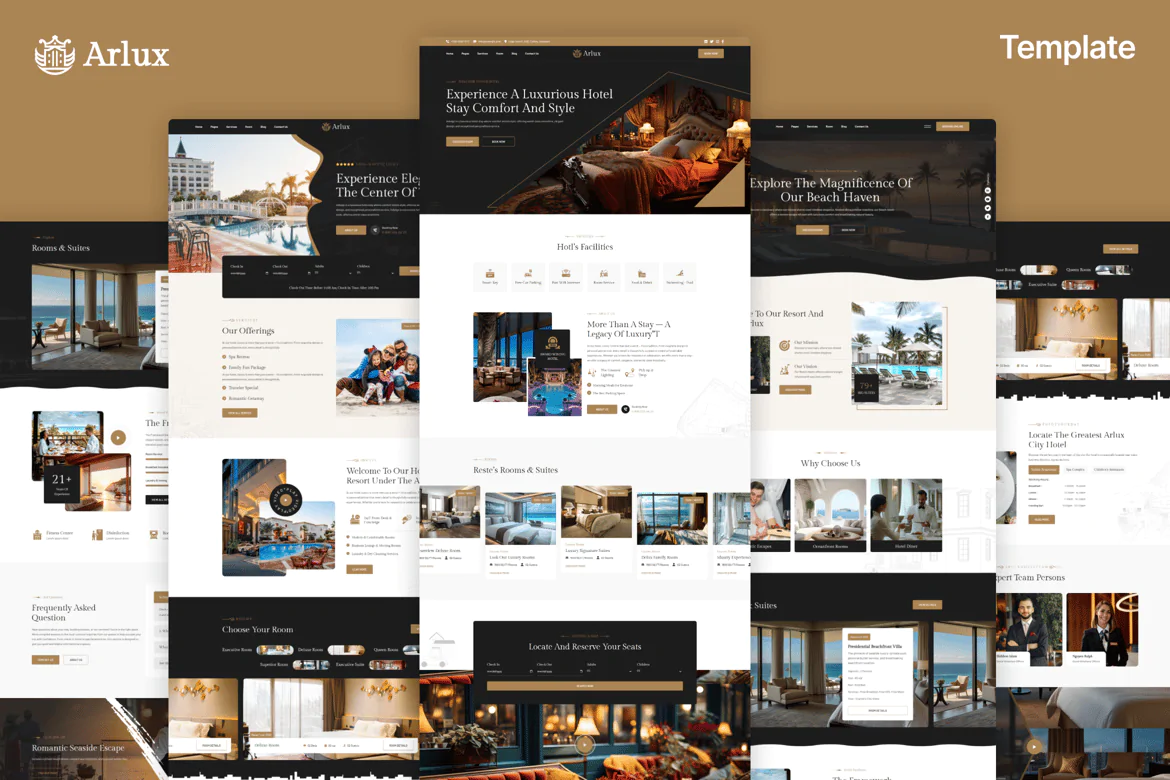 Arlux - Hotel Booking HTML Template Download